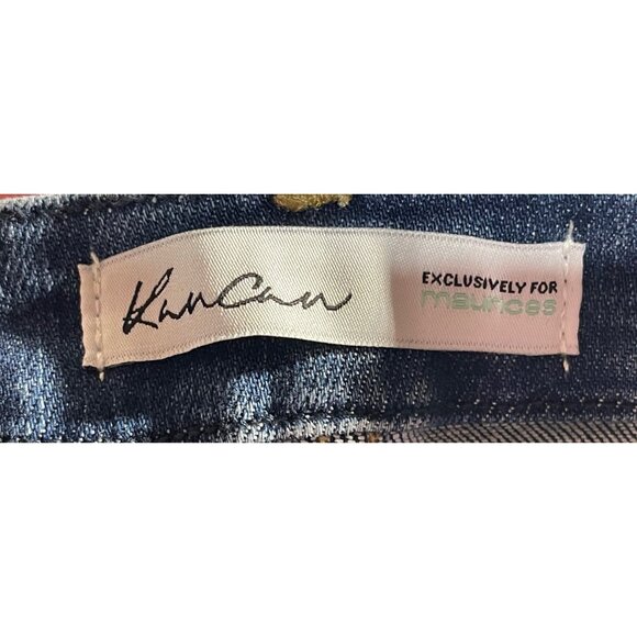 KanCan Womens Denim High Rise Bermuda Shorts Size 25 waist Distressed Frayed Hem - Picture 7 of 7